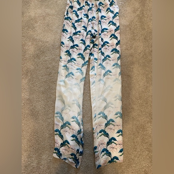 Rebecca Minkoff The Charlotte Jumpsuit on Chalk Multi 100% silk size 4 NWT - Picture 4 of 5